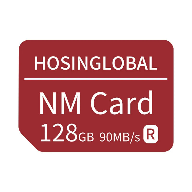 Huawei NM memory card 128GB in compact Nano Memory format with 90MB/s speed