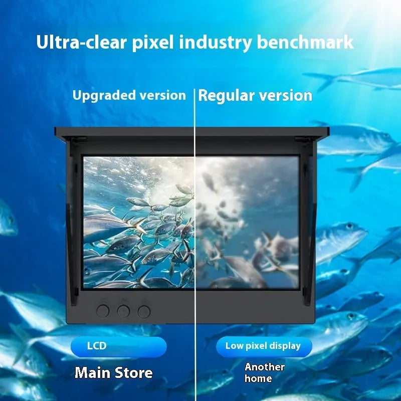 Underwater fishing camera with 4.3-inch screen, wide-angle lens and night vision lights