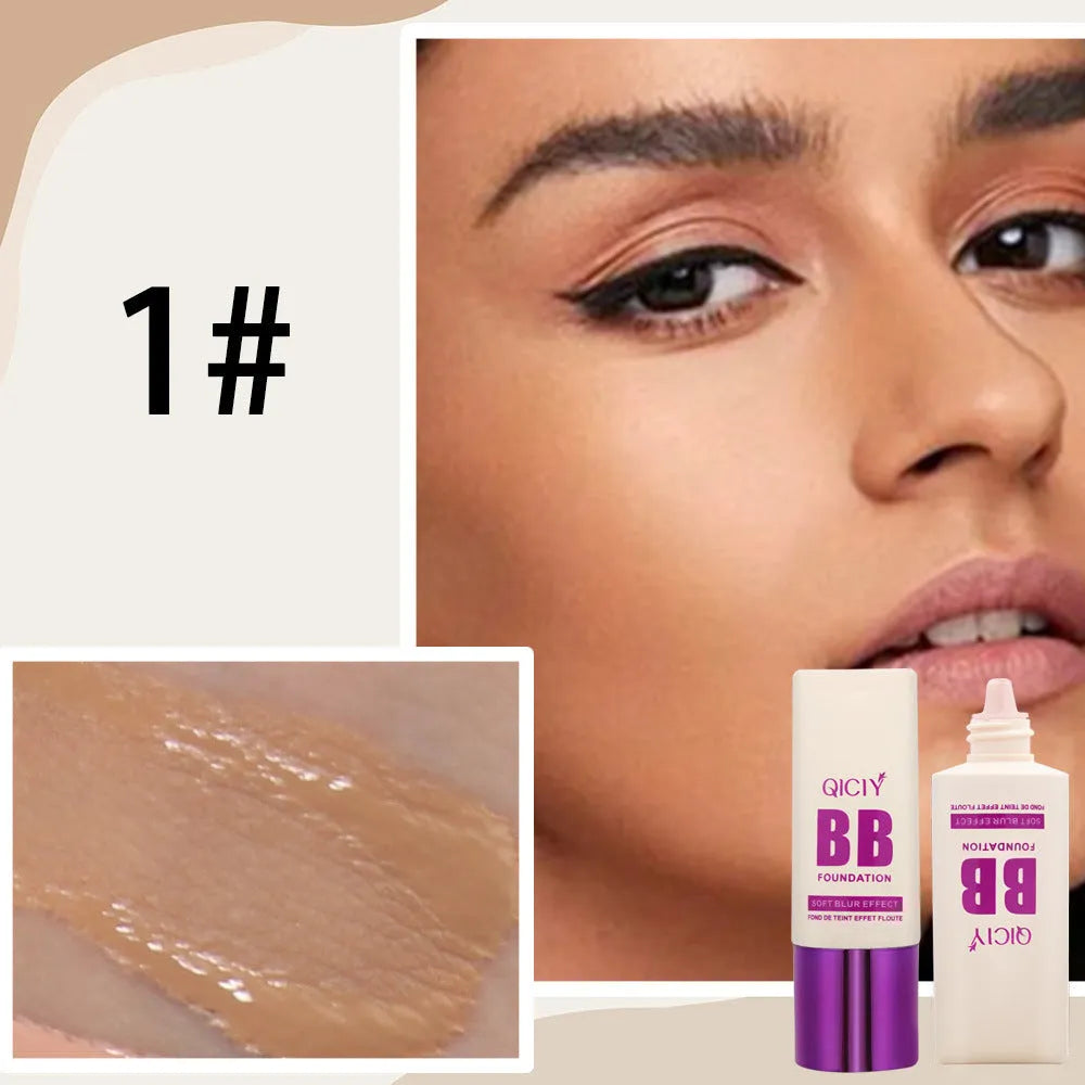 Feeding bottle BB cream liquid foundation concealer in 10 colour shades for brightening and repair