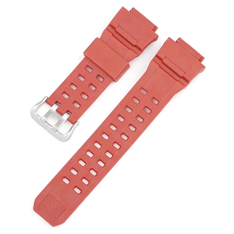 Camouflage pattern TPU watch strap with silver buckle measuring 12+7cm length
