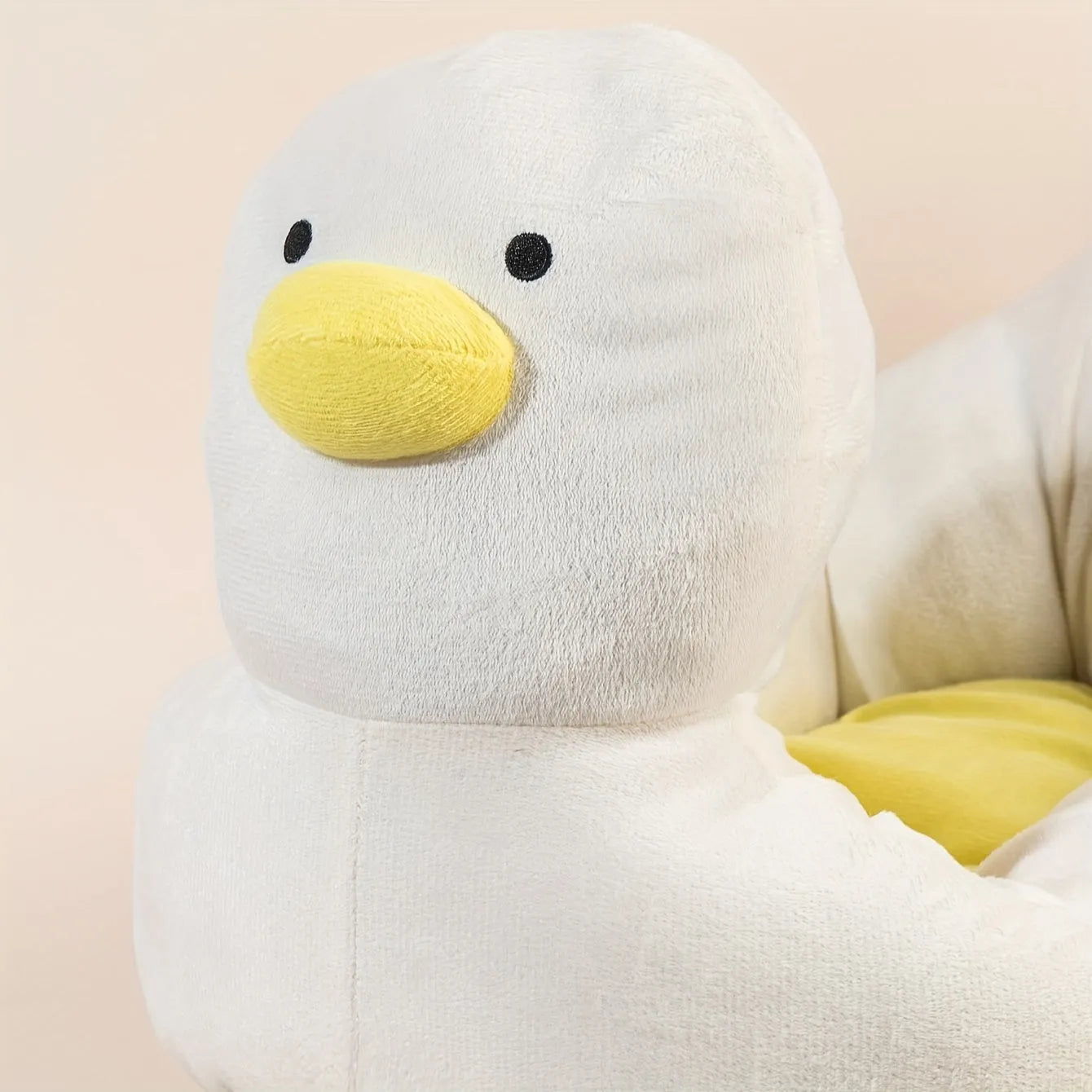 Duck-shaped blue pet bed sofa for small dogs and cats with fluffy polyester filling