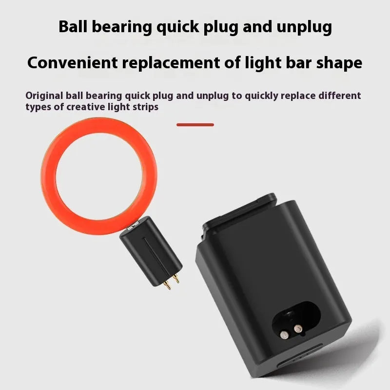 Bicycle taillight with running water illumination effect mounted on seat tube