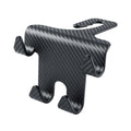 Black ABS plastic car multifunction hook bracket with integrated mobile phone holder