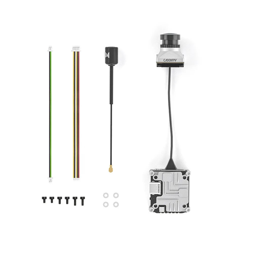Caddx ADAPTS DJI FPV digital transmission kit with Polar Vista module, screws and cables