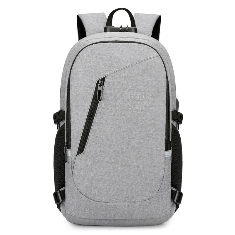 Oxford cloth computer backpack in blue colour with 20-35L capacity for leisure travel