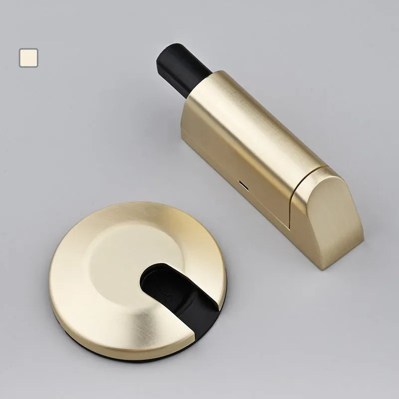 Zinc alloy invisible door stopper in six colour finishes for modern households