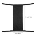 Black cylindrical wheelchair pannier bag for oxygen cylinders with 600D Oxford cloth construction