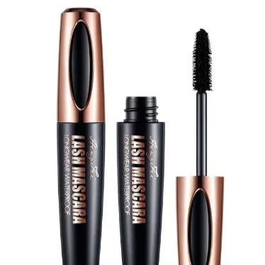 Black waterproof sweat-proof mascara with thickening and curling effect in colour box or OPP bag packaging