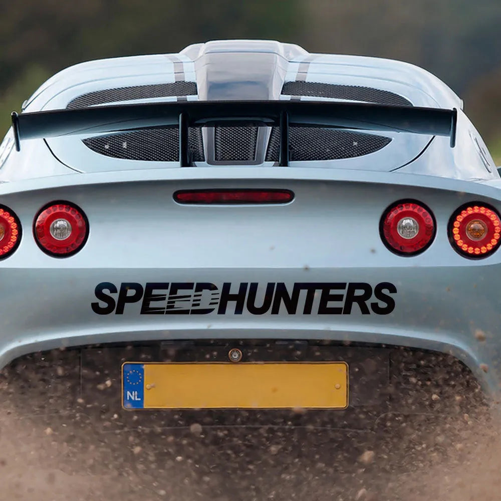 Speed Hunters reflective vinyl car sticker 59cm by 10cm for rear gear application