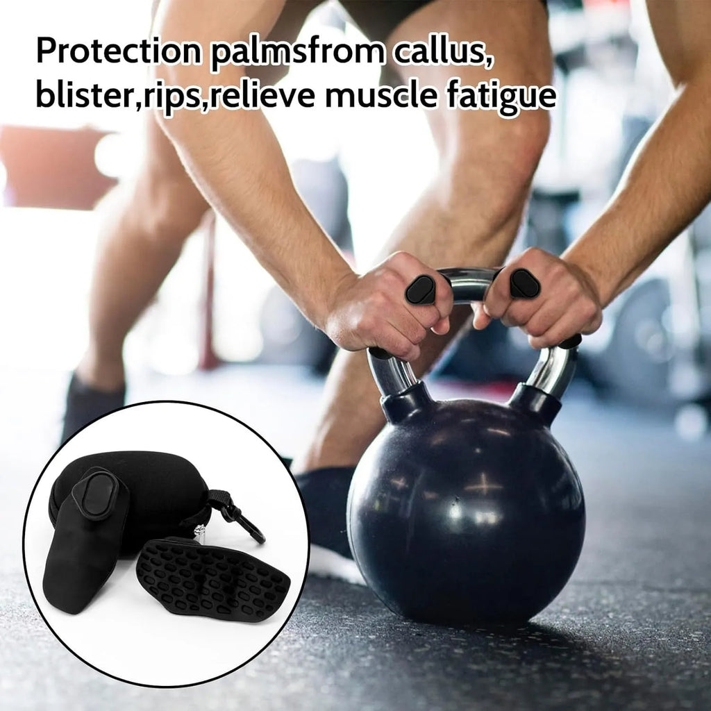 Anti-slip grip strengthener for dumbbell lifting in gray color