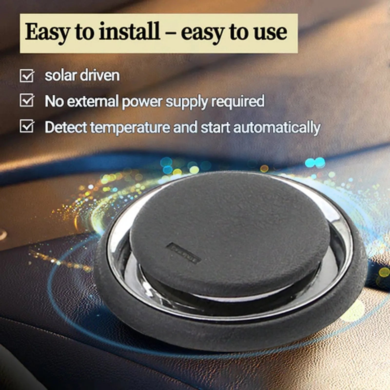 Black square portable car deicing instrument with lid for melting windscreen ice and snow.