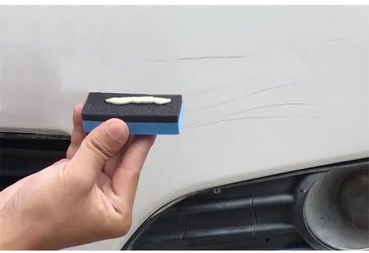 300ml liquid car scratch repair wax bottle with towel and sponge