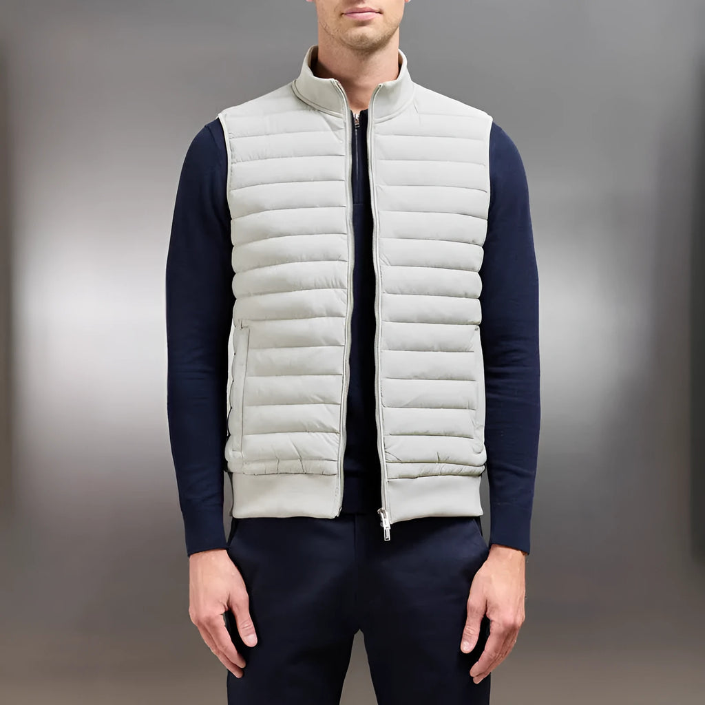 European and American down jacket vest in light stand collar style, corduroy fabric, available in black, light gray, navy blue, sizes M to XXXL