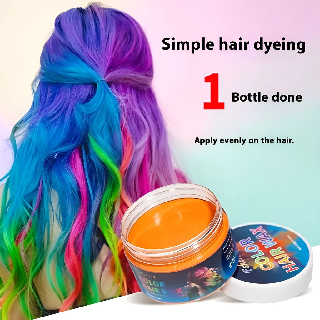 120g hair styling clay container showing colour options including granny grey