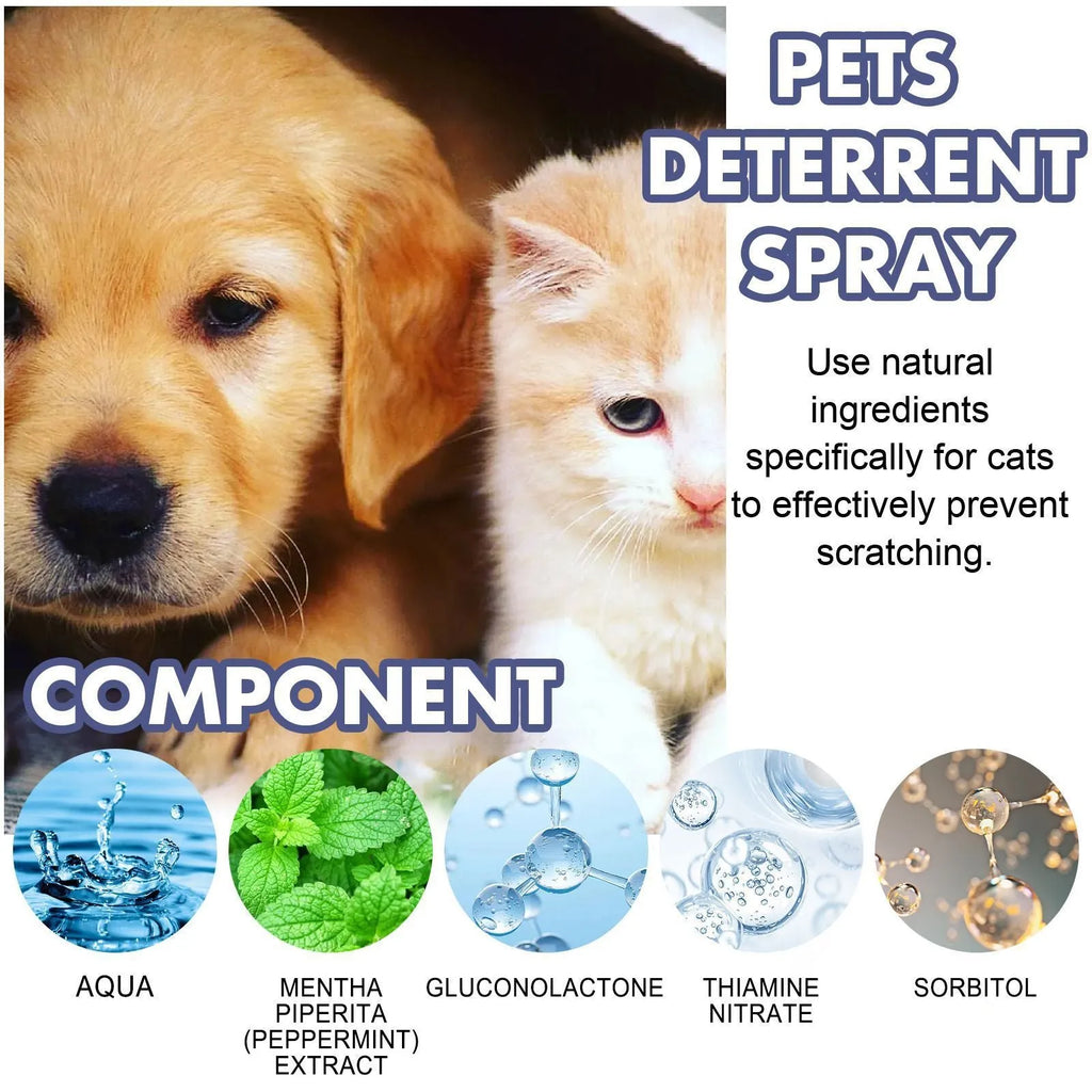 50ml pet training spray bottle in box for dogs and cats scratching doors and sofas