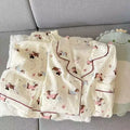 Sweet And Simple Cardigan pajama set for girls in cloud cotton with long sleeves and cartoon print