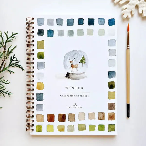 Portable watercolour exercise book with birds theme, 23x16.5cm paper pad for beginners