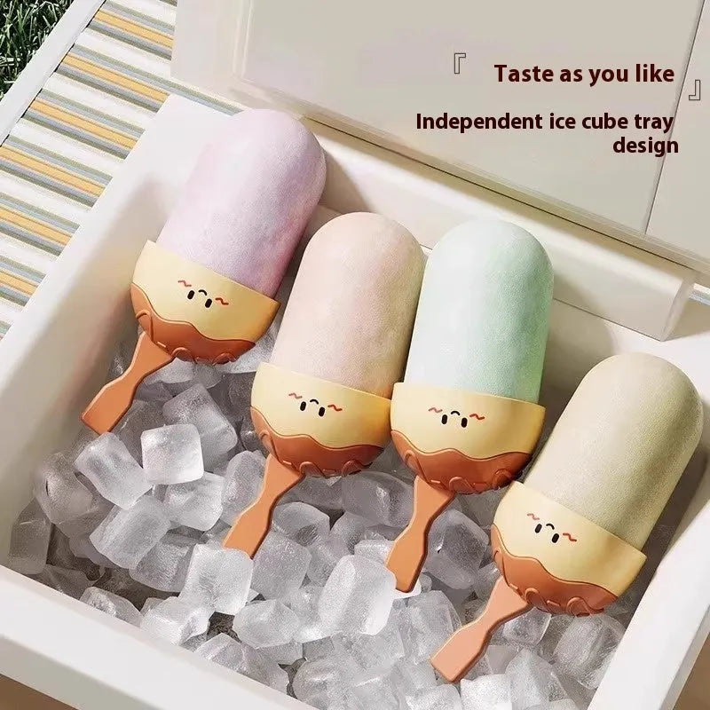 Plastic octopus balls ice cream mould for making takoyaki-style frozen desserts