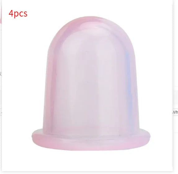 Transparent silicone cupping cup 55mm for vacuum suction meridian therapy