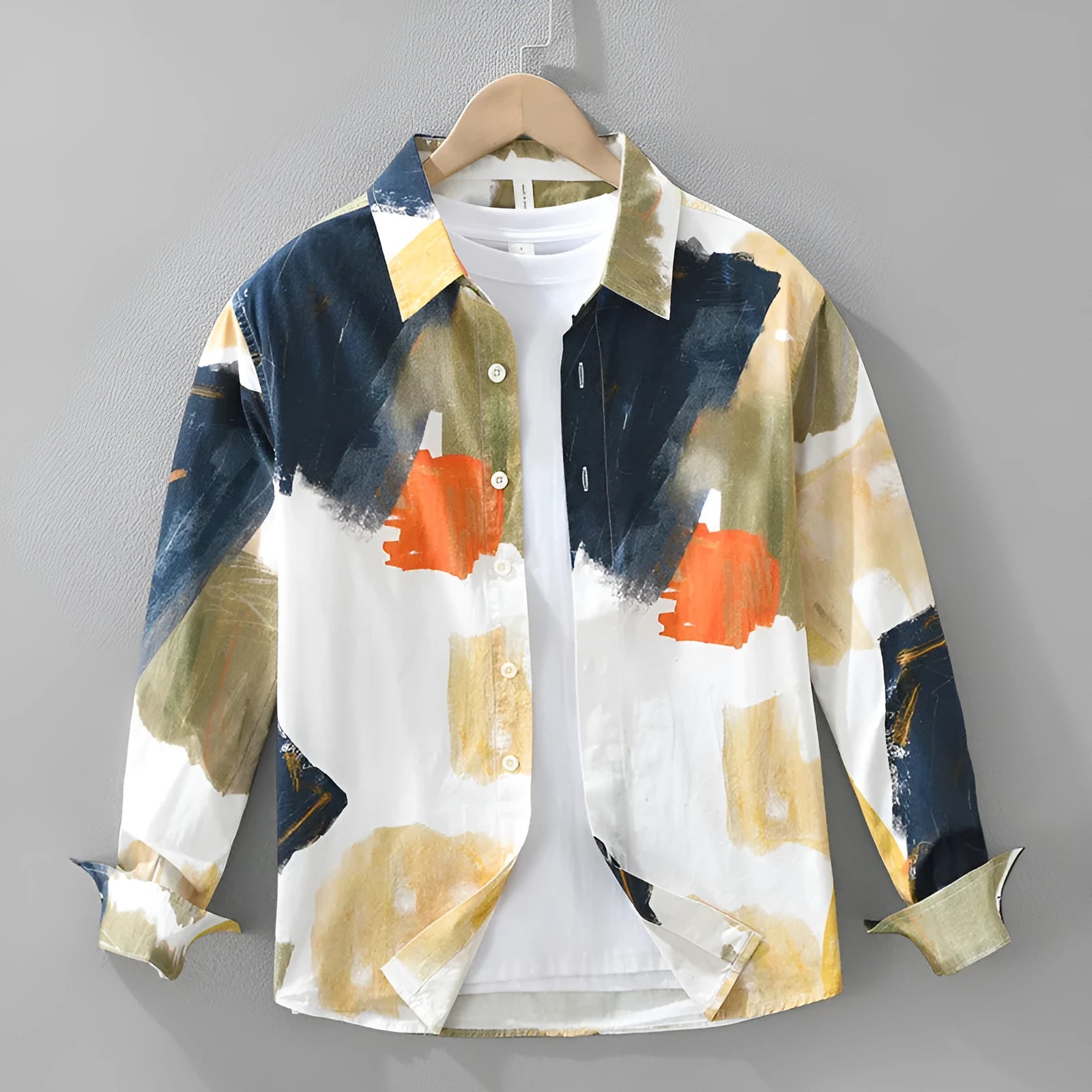 Cotton loose cardigan top with printed colour, long sleeves, available in sizes M-XXXL