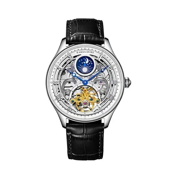 Men's business leisure waterproof watch with stainless steel strap and leather alternatives
