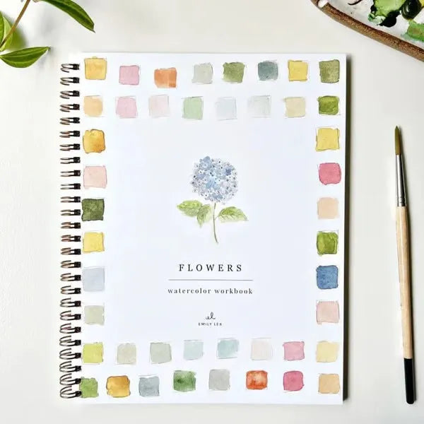 Portable watercolour exercise book with birds theme, 23x16.5cm paper pad for beginners