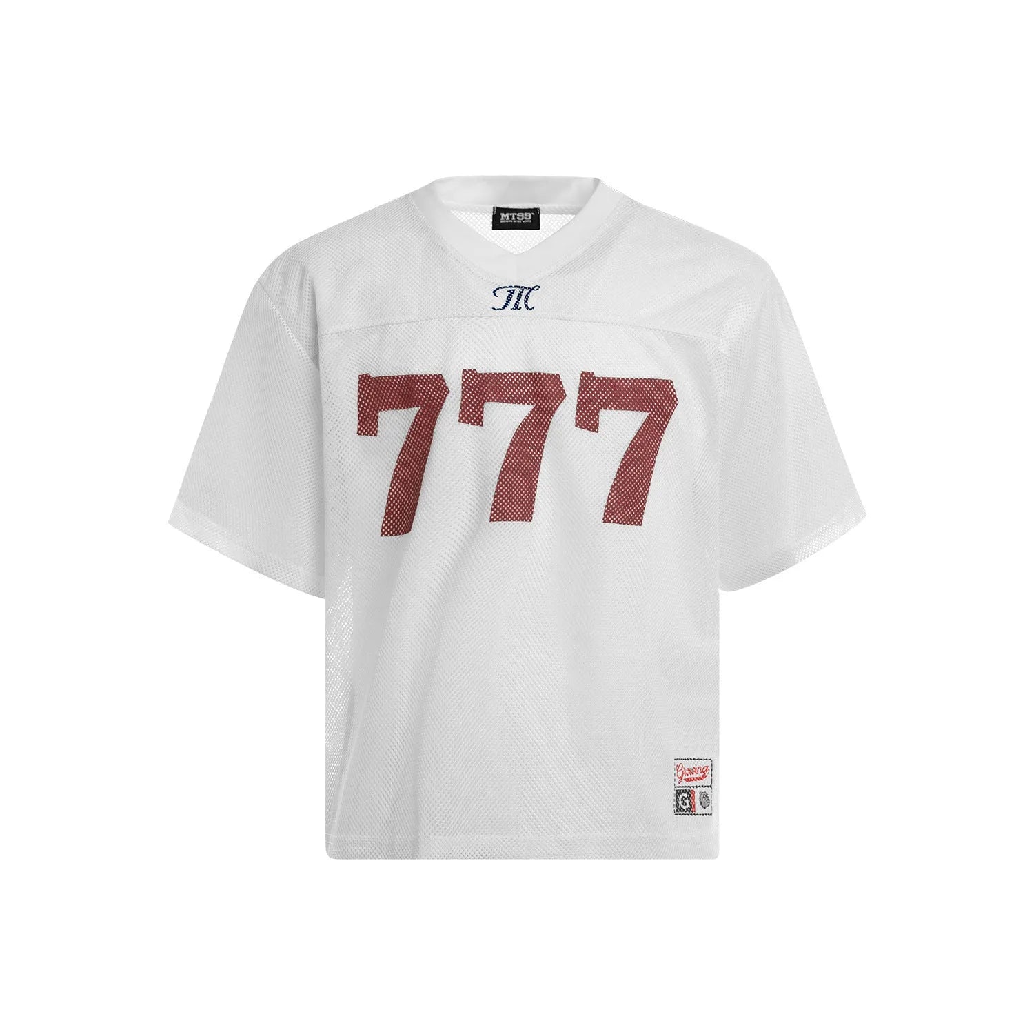 Retro loose-fit summer t-shirt in black, white, purple, or orange colours, made from polyester fabric.