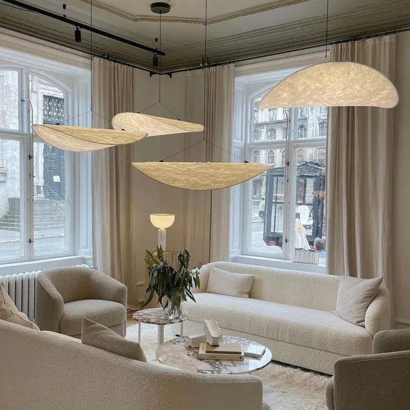 Art silk Silent Wind style chandelier ceiling light fitting for bedroom