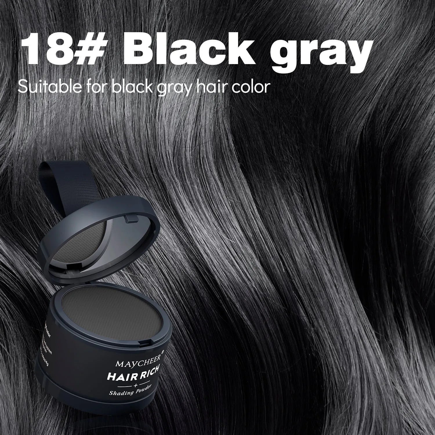 Hairline sculpting contour powder in plastic compact with dual-use brow and hairline fill, 4g net content