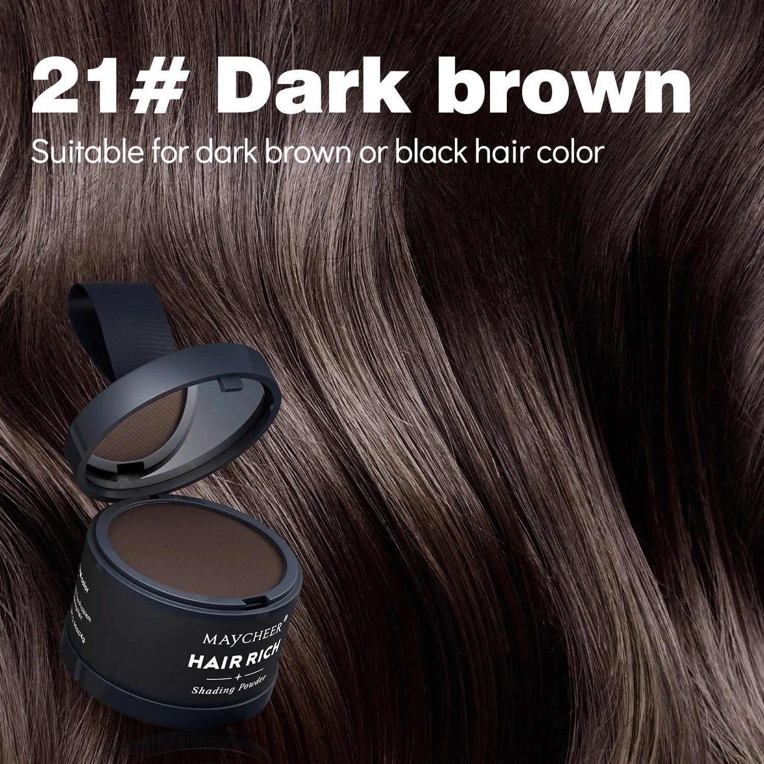 Hairline sculpting contour powder in plastic compact with dual-use brow and hairline fill, 4g net content