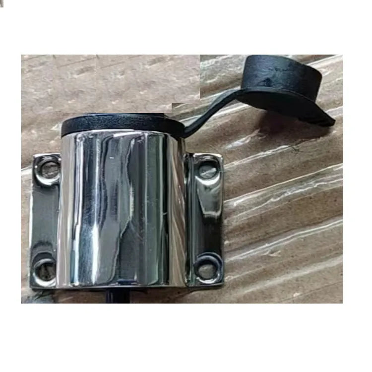 Yacht anchor light ring lamp socket with stainless steel pole and white ABS housing