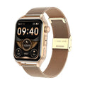 AMOLED NFC smart watch with 1.8 inch HD display and silicone wrist strap