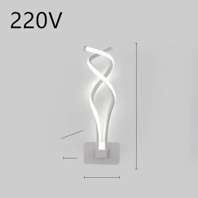 Nordic minimalist LED wall lamp in black or white with silicone shade for bedroom bedside lighting