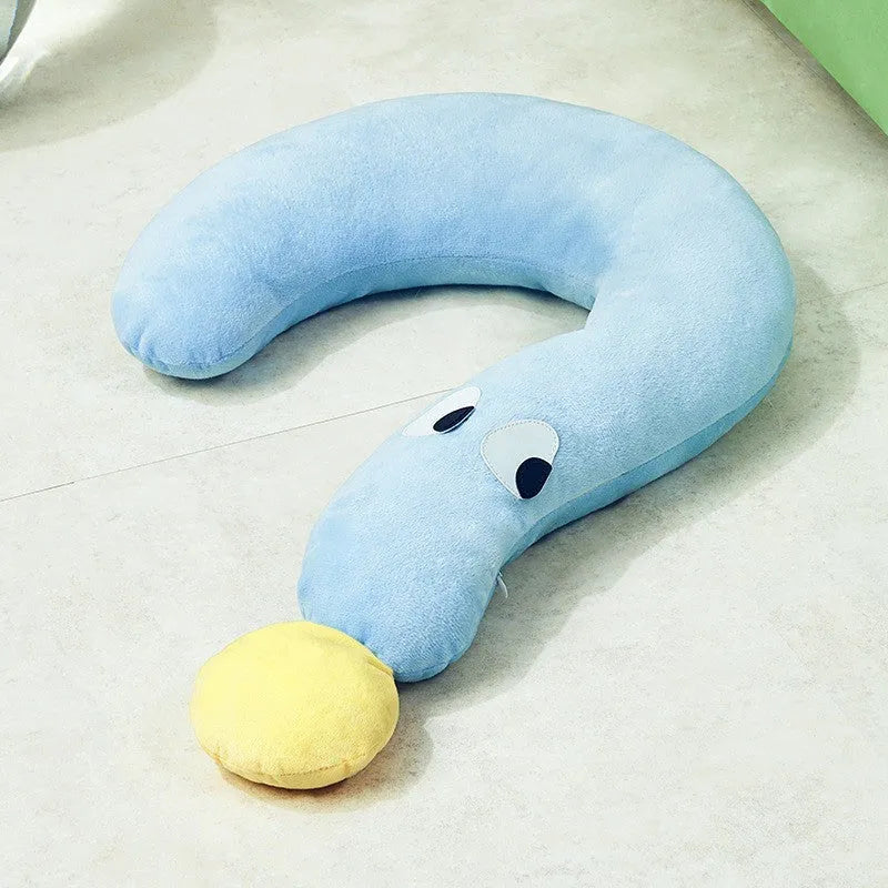 Rectangular blue pet sleeping pillow measuring 62 cm long by 39 cm wide for dogs or cats.