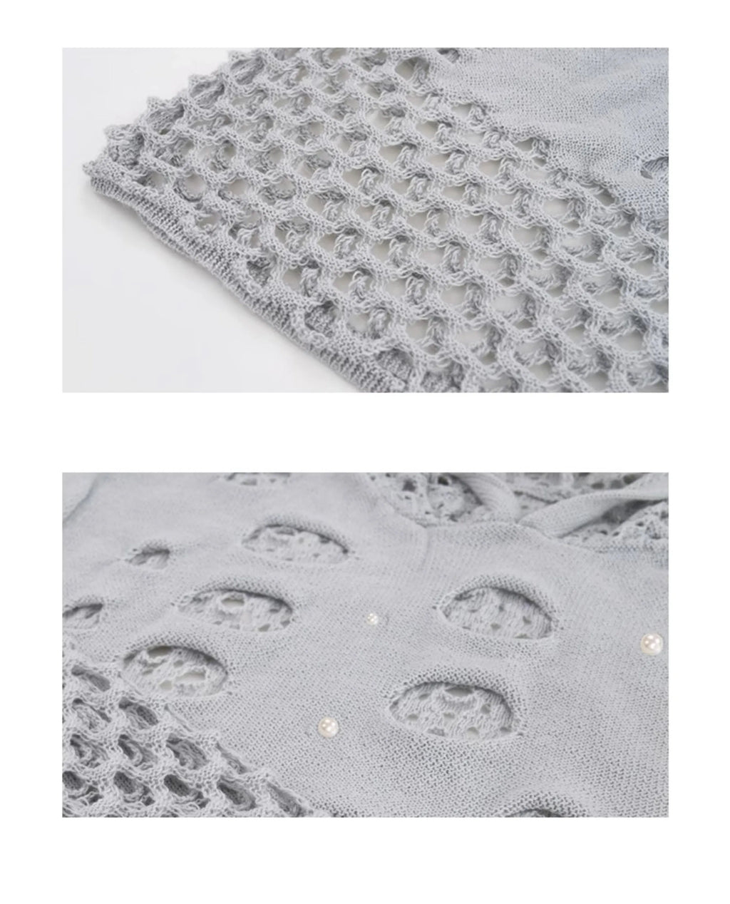 Black men's hooded sweater with pearl decoration, loose thin knit pullover style