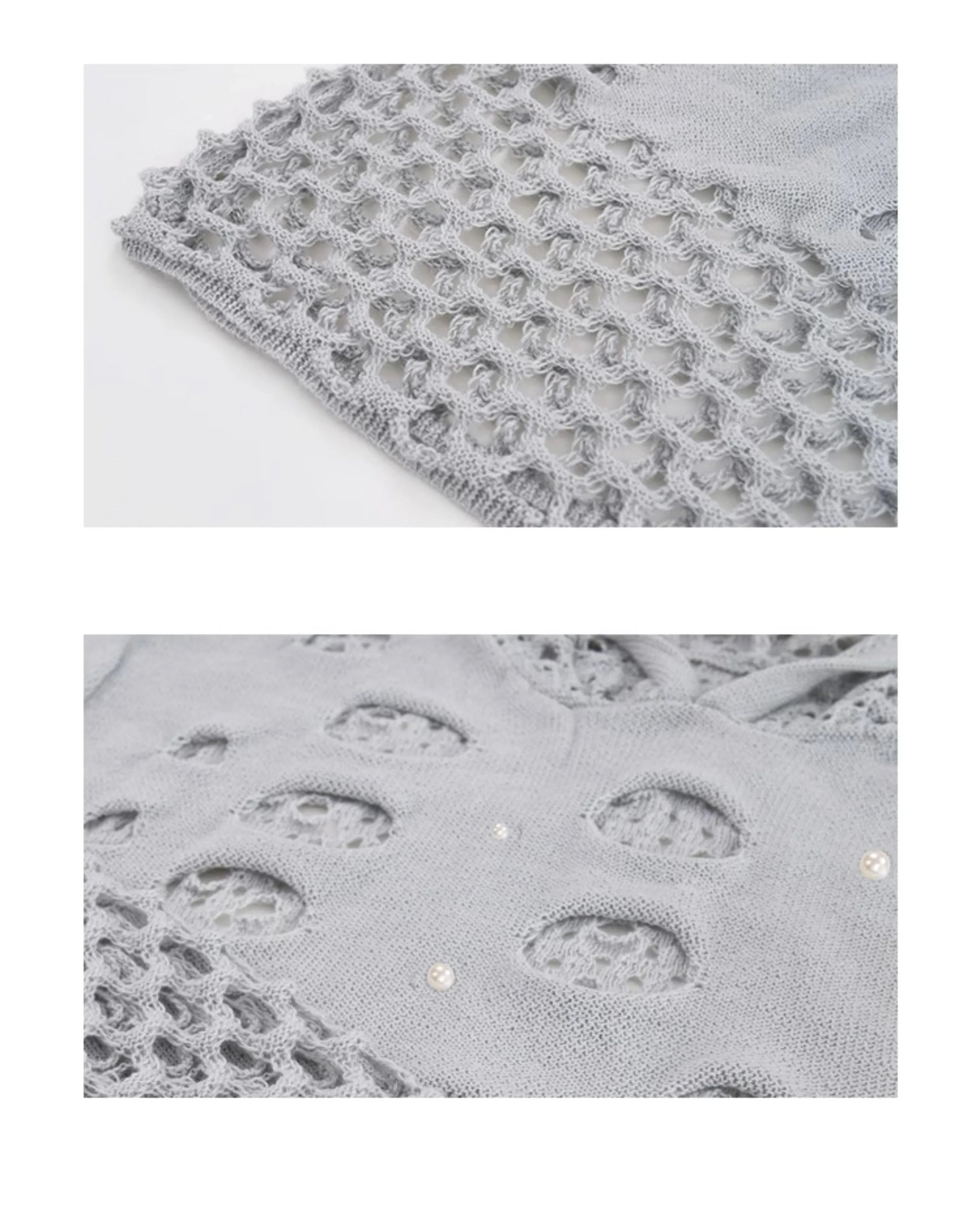 Black men's hooded sweater with pearl decoration, loose thin knit pullover style