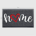 Rectangular PVC loop door entry mat in solid colour with textured surface, 45x75cm size