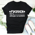Straight cut black cotton T-shirt with short sleeves and round neck design
