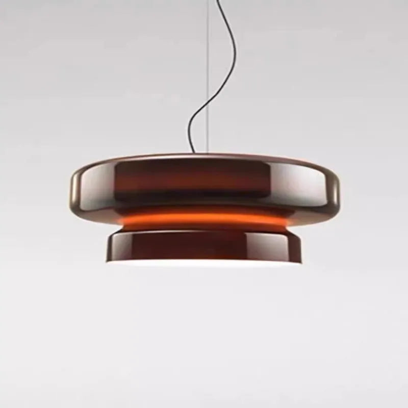 Modern glass ceiling chandelier with four colour options for restaurant and bedroom lighting