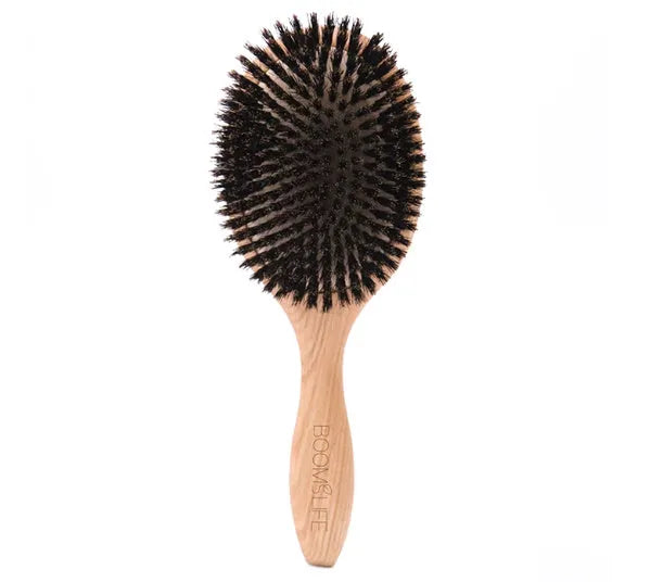 Whole pig hair nanzhu air cushion comb with bamboo body and natural bristles