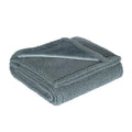Water-proof flannel blanket in cotton velvet cloth, black colour, rectangular shape, suitable for indoor use