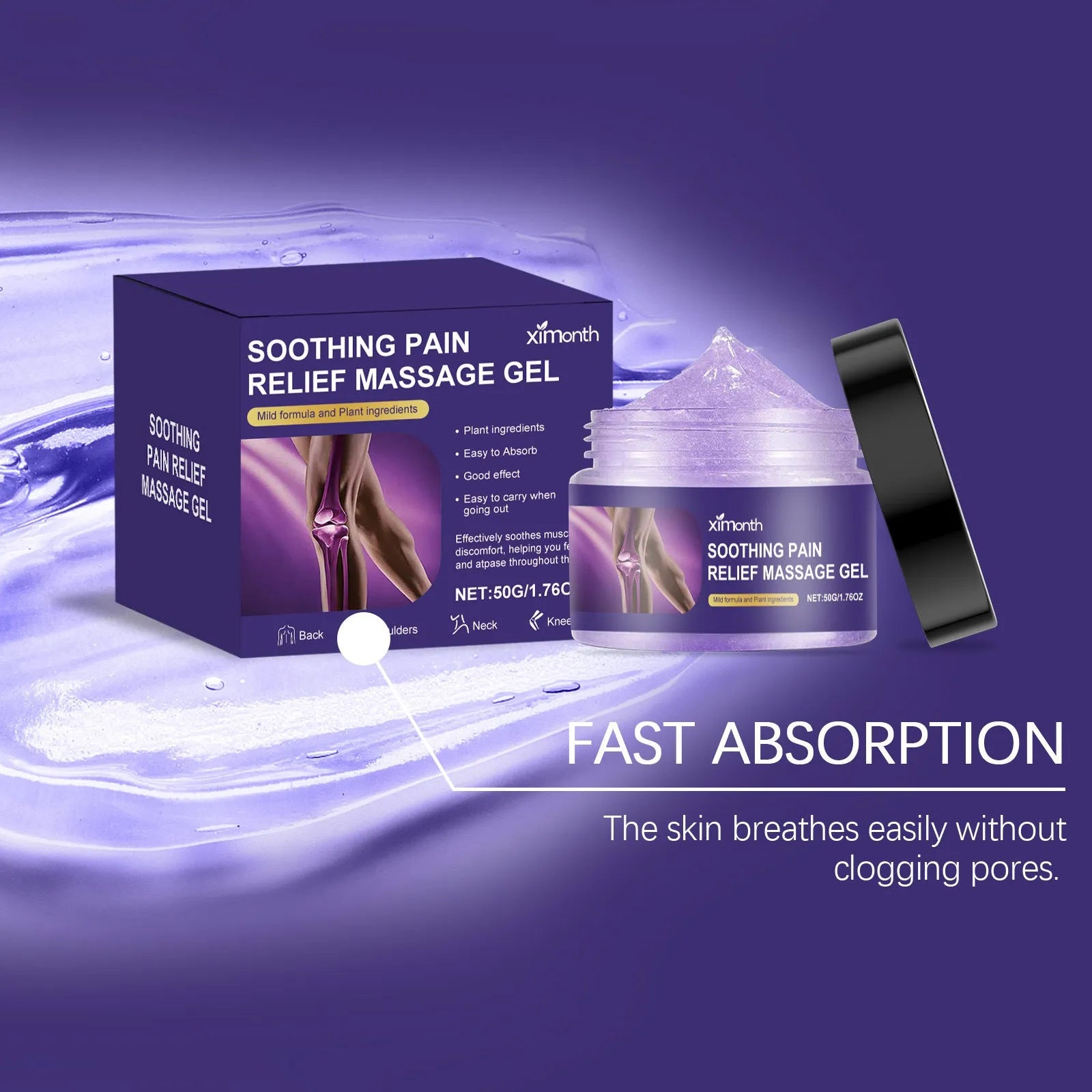 50g Body Joint Care Gel jar for joint and muscle application