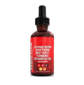 60ml bottle of Vitamin D3 and K2 liquid drops with hawthorn fruit extract and a dropper.