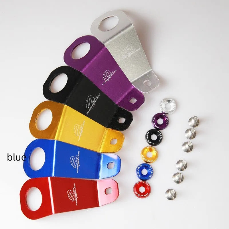 Aluminium alloy radiator mounting bracket for Civic EG big water tank in black blue gold purple red or silver