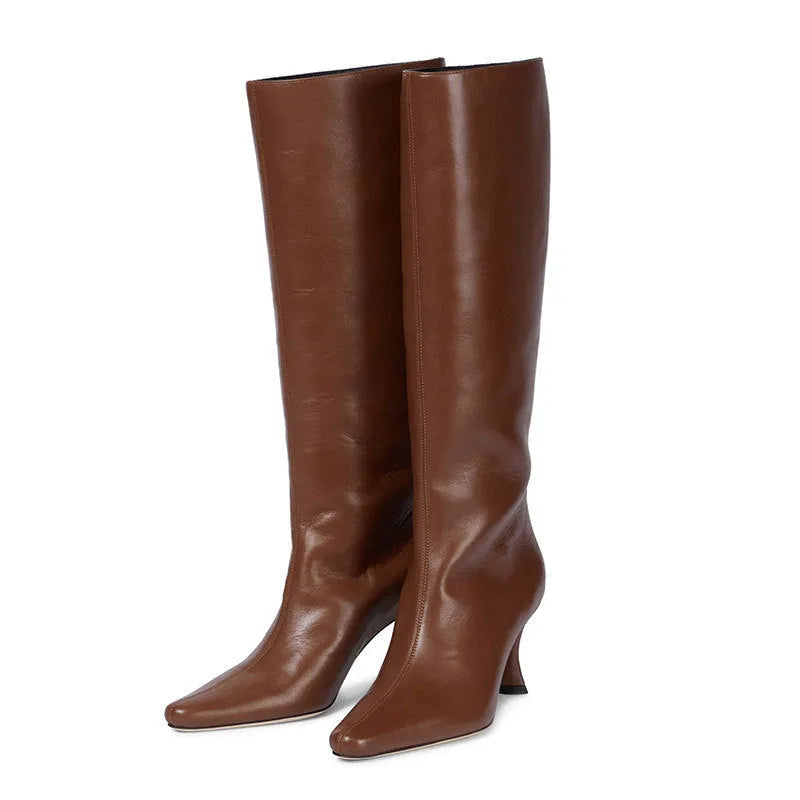 Women's square toe ankle cowboy boots in microfiber, shown in multiple colours including black, grey, and snake pattern.