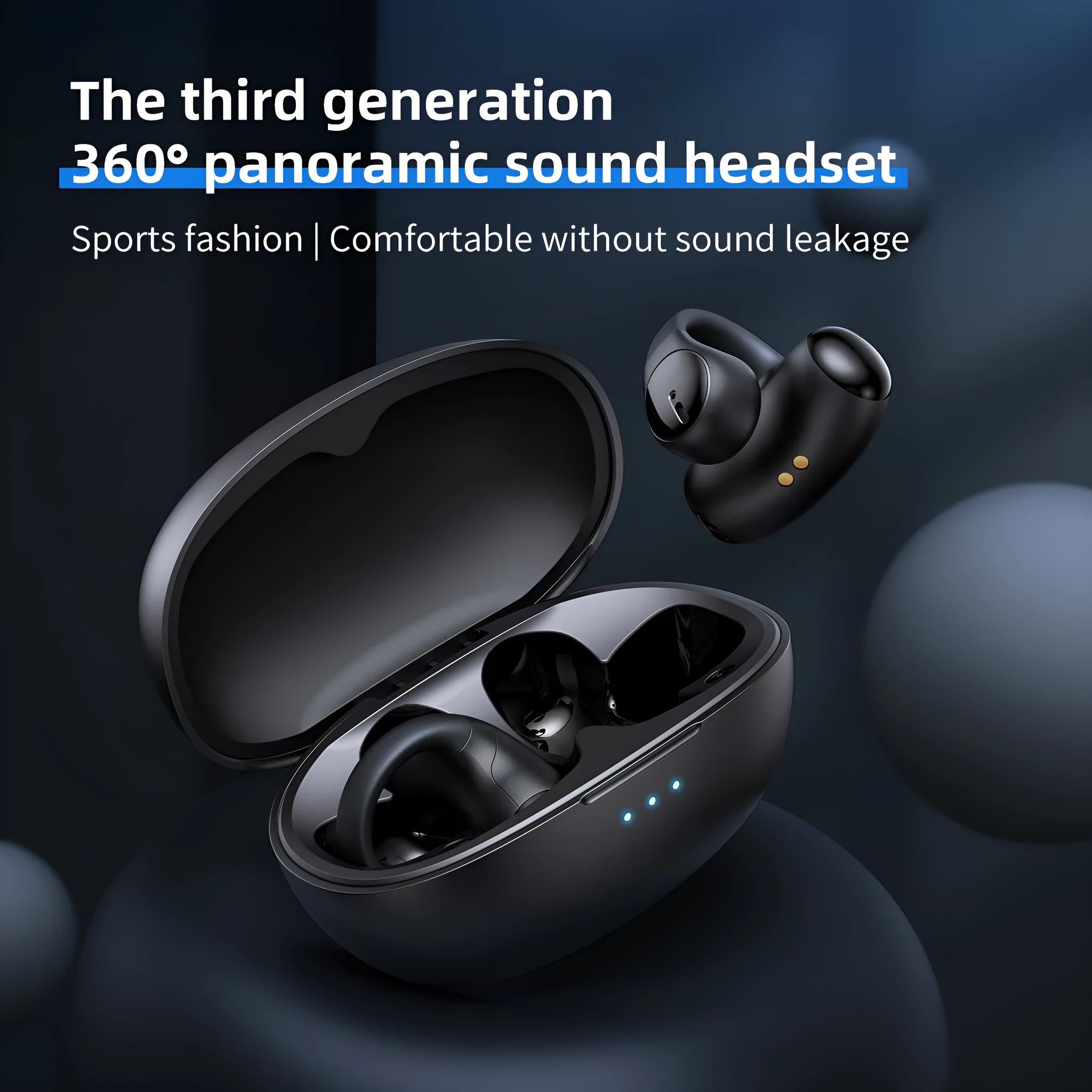 T306 Bluetooth gaming sports headset in black or white with ear-hook design