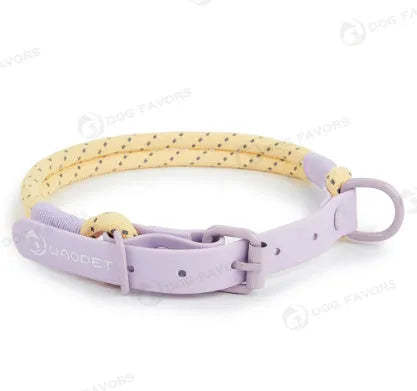 Solid colour PVC dog hand holding rope in crimson purple yellow or taoyao green showing 120cm length