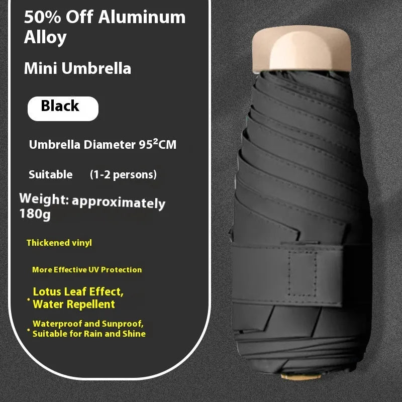 Five-fold gradient vinyl sun umbrella with alloy frame shown in blue colour option