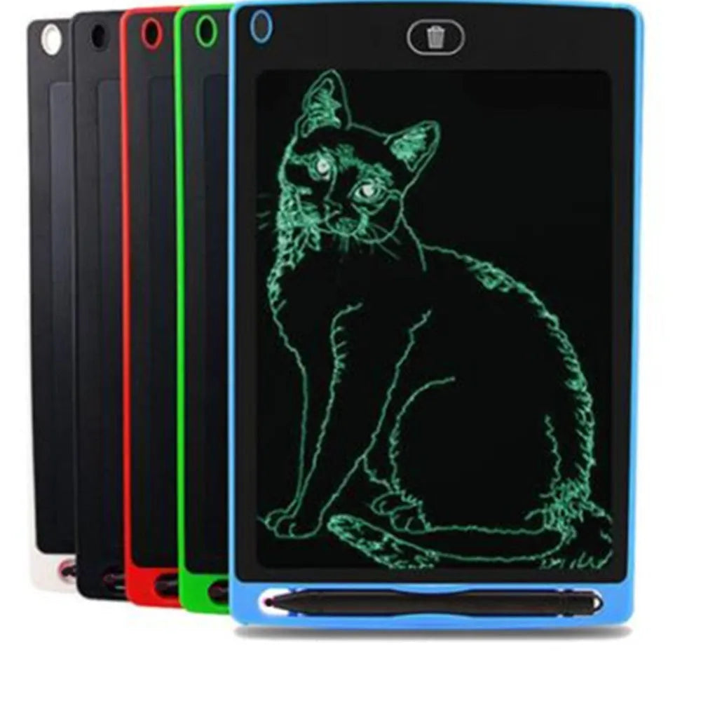 8.5 inch LCD writing board in blue with stylus pen and one-key clear button