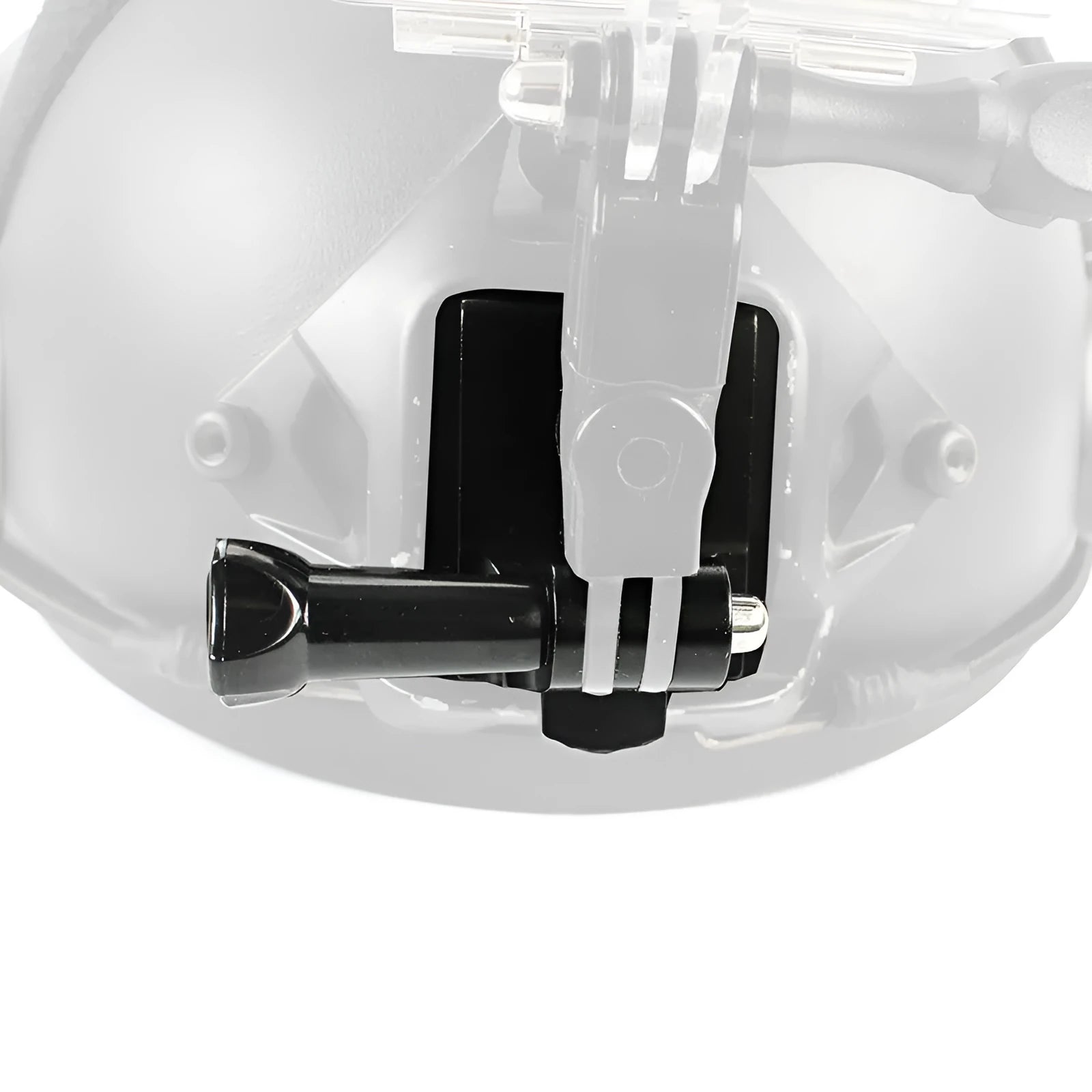 Black aluminium alloy helmet holder extension rod with quick release bracket for GoPro Hero 3 and Hero 4 cameras